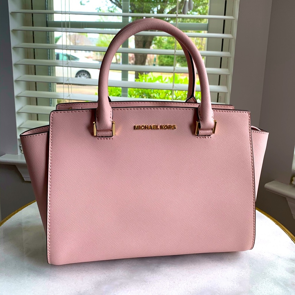 Michael Kors Medium Selma Satchel: Blossom Pink